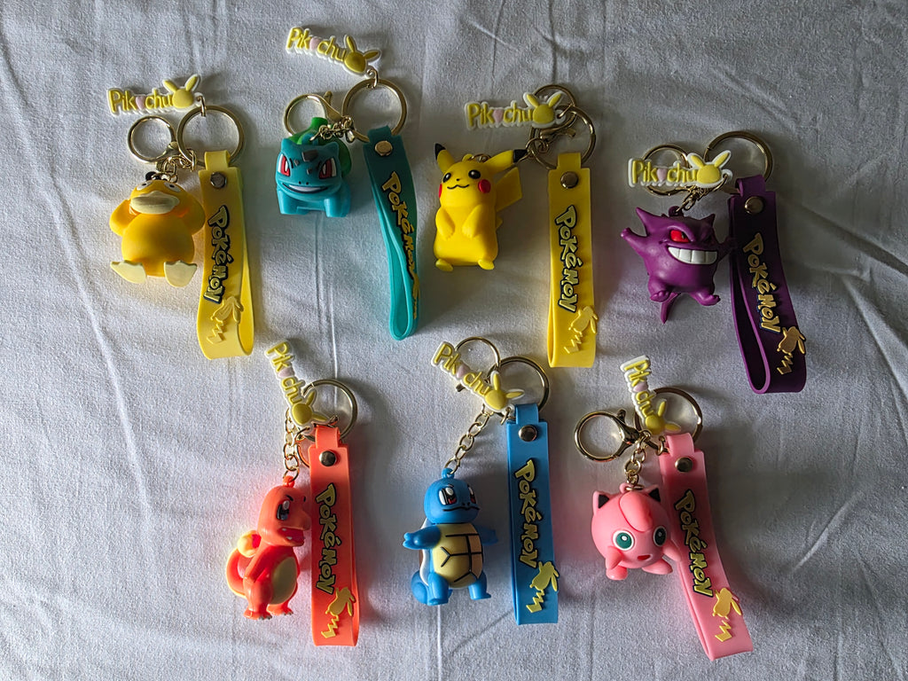 Pokémon 3D Figure Keychains – 7-Pack Claw Machine Prize