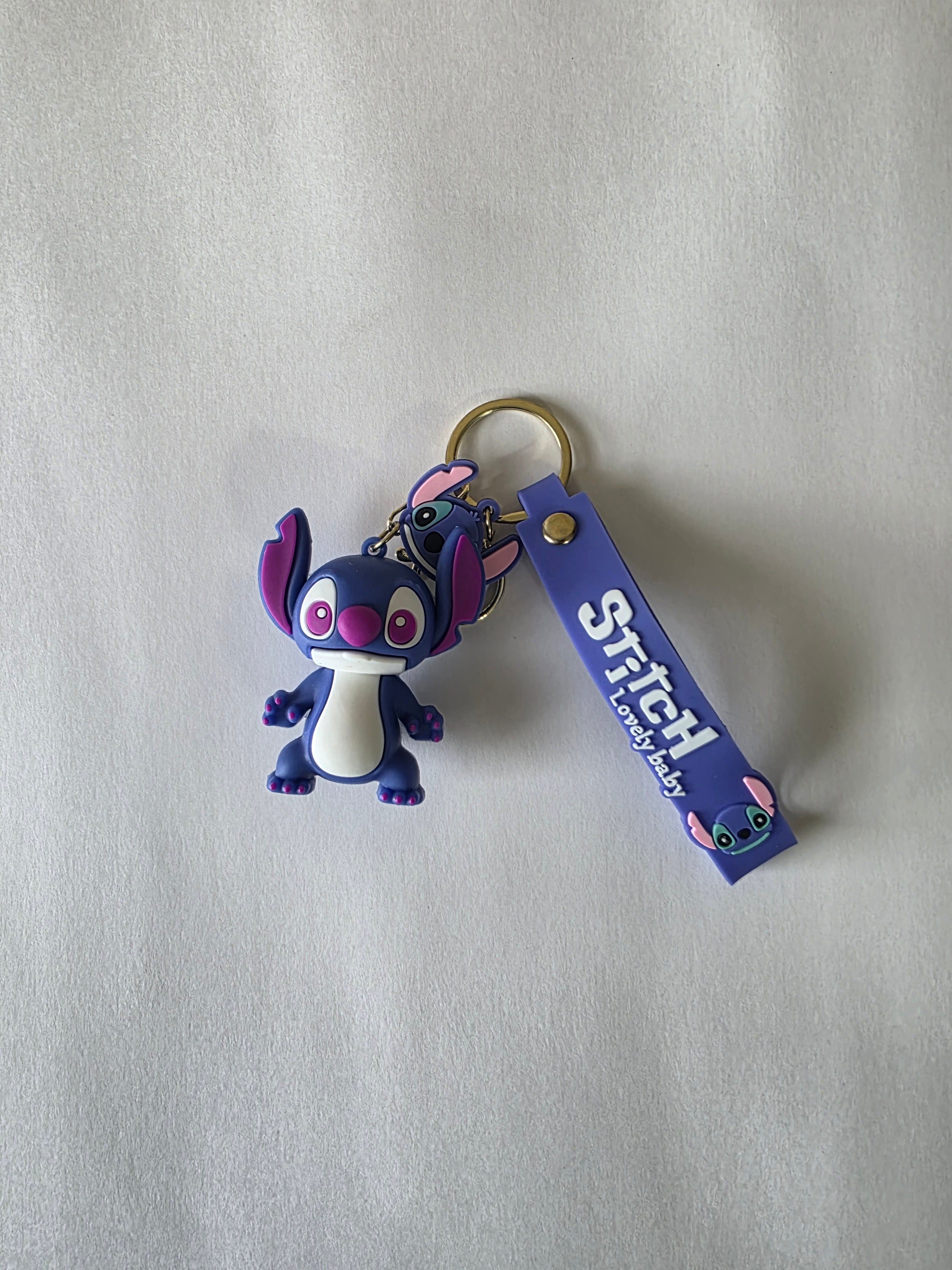 Stitch 3D Figure Keychains – 5-Pack Claw Machine Prize