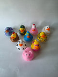 Novelty Character Rubber Ducks – 10-Pack Claw Machine Prize